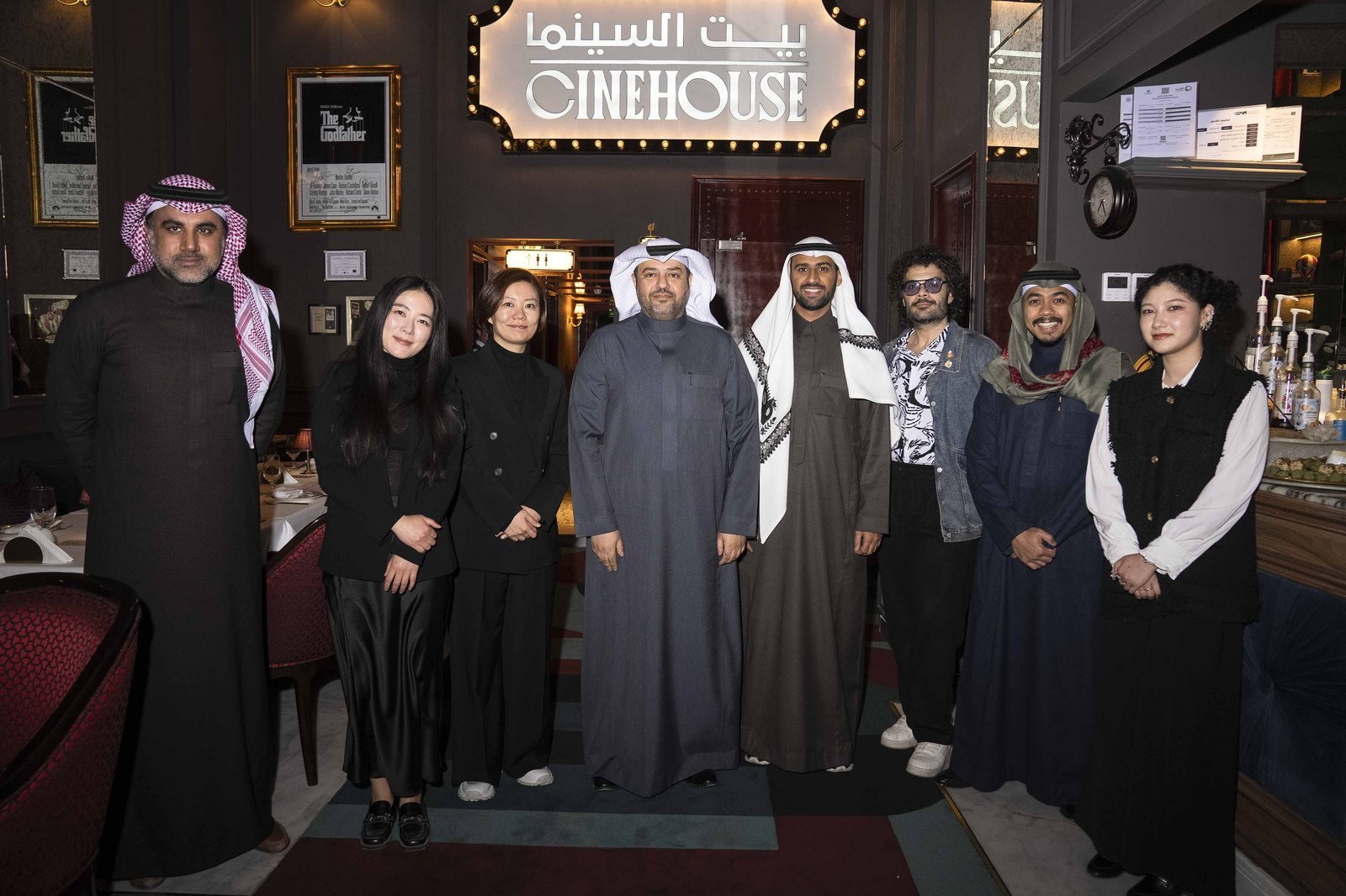 Korean Film Week Riyadh 2025 — panel guests at CINEHOUSE, with Hyojung Jung